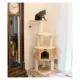 Product Armarkat 48-in Classic Faux Fur Real Wood Cat Tree With Top Perch For Kitty, Beige