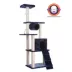 Armarkat 71-in Faux Fur Real Wood Kitty Cat Playhouse Cat Tree, Navy Blue image thumbnail 1
