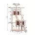 Armarkat 74-in Faux Fur Two Condo & Running Ramps Real Wood Cat Tree, Beige image thumbnail 5