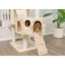 Armarkat 74-in Faux Fur Two Condo & Running Ramps Real Wood Cat Tree, Beige image thumbnail 6