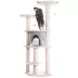 Armarkat 64-in Faux Fur Real Wood Climbing Cat Tree With Sisal Covered Posts, Silver Gray & Almond image thumbnail 1