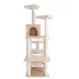 Armarkat 72-in Faux Fur Basket, Real Wood Condo & Cat Tree, Beige image thumbnail 4