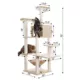 Product Armarkat 72-in Faux Fur Basket, Real Wood Condo & Cat Tree, Beige