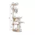 Armarkat 74-in Faux Fur Real Wood Condo & Cat Tree, Beige image thumbnail 5