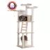 Armarkat 80-in Faux Fur with Playhouse & Ladder Multi-Level Real Wood Cat Tree, Beige image thumbnail 1