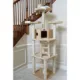 Product Armarkat 80-in Faux Fur with Playhouse & Ladder Multi-Level Real Wood Cat Tree, Beige