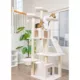 Product Armarkat 82-in Large Real Wood Cat Tree & Condo, Ivory