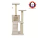 Product Armarkat 53-in Classic Faux Fleece Real Wood Cat Tree With Sisal Covered Scratching Post And Ladder,