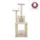 Product Armarkat 62-in Faux Fleece Real Wood Condo & Cat Tree, Ivory