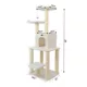 Product Armarkat 62-in Faux Fleece Real Wood Condo & Cat Tree, Ivory