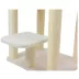 Armarkat 62-in Faux Fleece Real Wood Condo & Cat Tree, Ivory image thumbnail 4