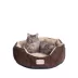 Armarkat Mocha & Beige Faux Suede Cuddler Cat Bed image thumbnail 1