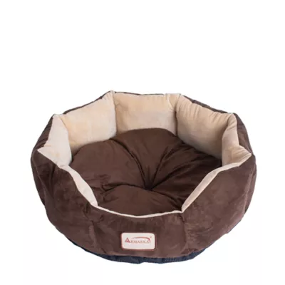 Product Armarkat Mocha & Beige Faux Suede Cuddler Cat Bed