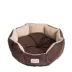 Armarkat Mocha & Beige Faux Suede Cuddler Cat Bed image thumbnail 4