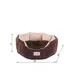 Armarkat Mocha & Beige Faux Suede Cuddler Cat Bed image thumbnail 5