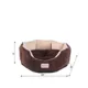 Product Armarkat Mocha & Beige Faux Suede Cuddler Cat Bed