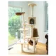 Product Armarkat 78-in Faux Fleece Real Wood Condo, Basket & Teepee Cat Tree, Goldenrod