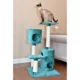 Product Armarkat 43-in Classic Faux Fur Real Wood Cat Tree, Dark Green