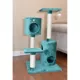 Product Armarkat 43-in Classic Faux Fur Real Wood Cat Tree, Dark Green