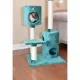 Product Armarkat 43-in Classic Faux Fur Real Wood Cat Tree, Dark Green