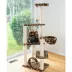 Armarkat 66-in Condo & Basket Real Wood Cat Tree With Sisal Scratching Post, Saddle Brown image thumbnail 3