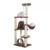 Armarkat 66-in Condo & Basket Real Wood Cat Tree With Sisal Scratching Post, Saddle Brown image thumbnail 4