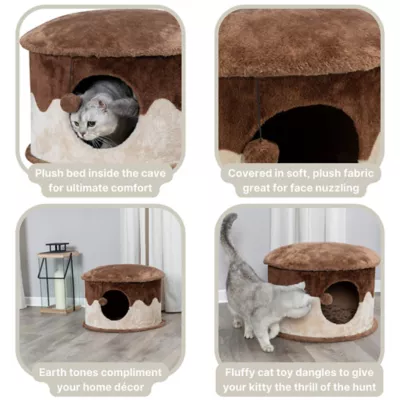 Product  TRIXIE 12-in Cat Cave, Brown & Beige