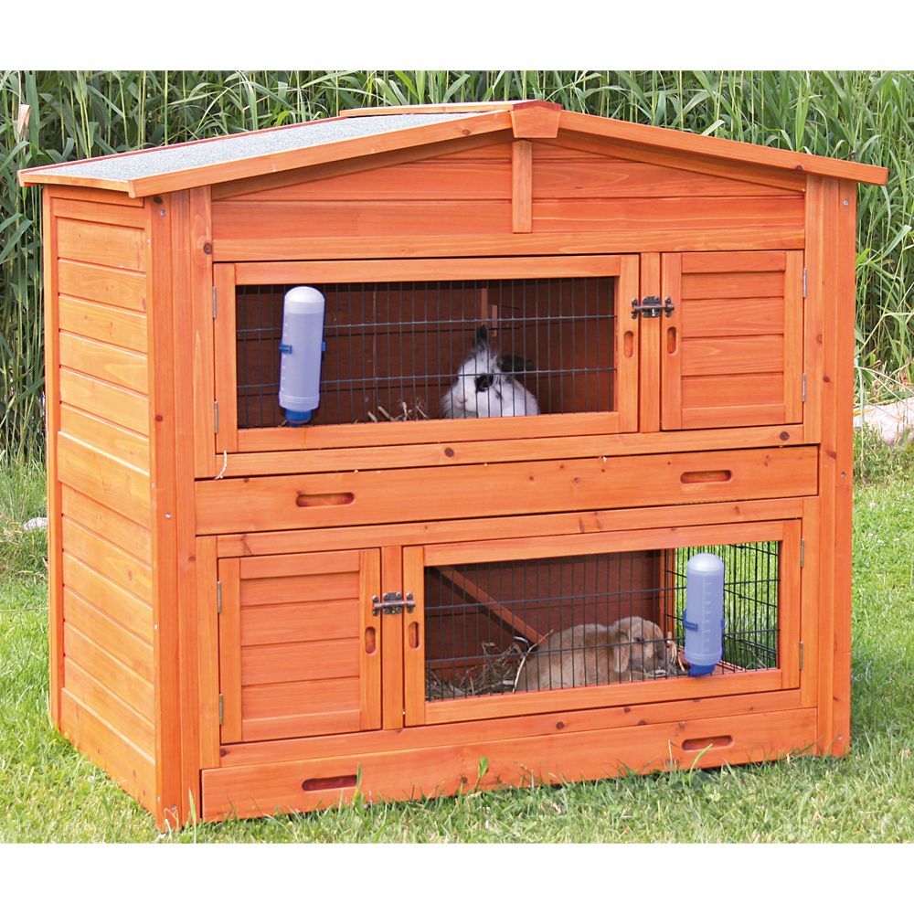 TRIXIE Natura 2Story Rabbit Hutch small pet Hutches PetSmart