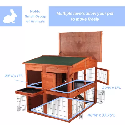 Product TRIXIE 2-Story Attic Rabbit Hutch