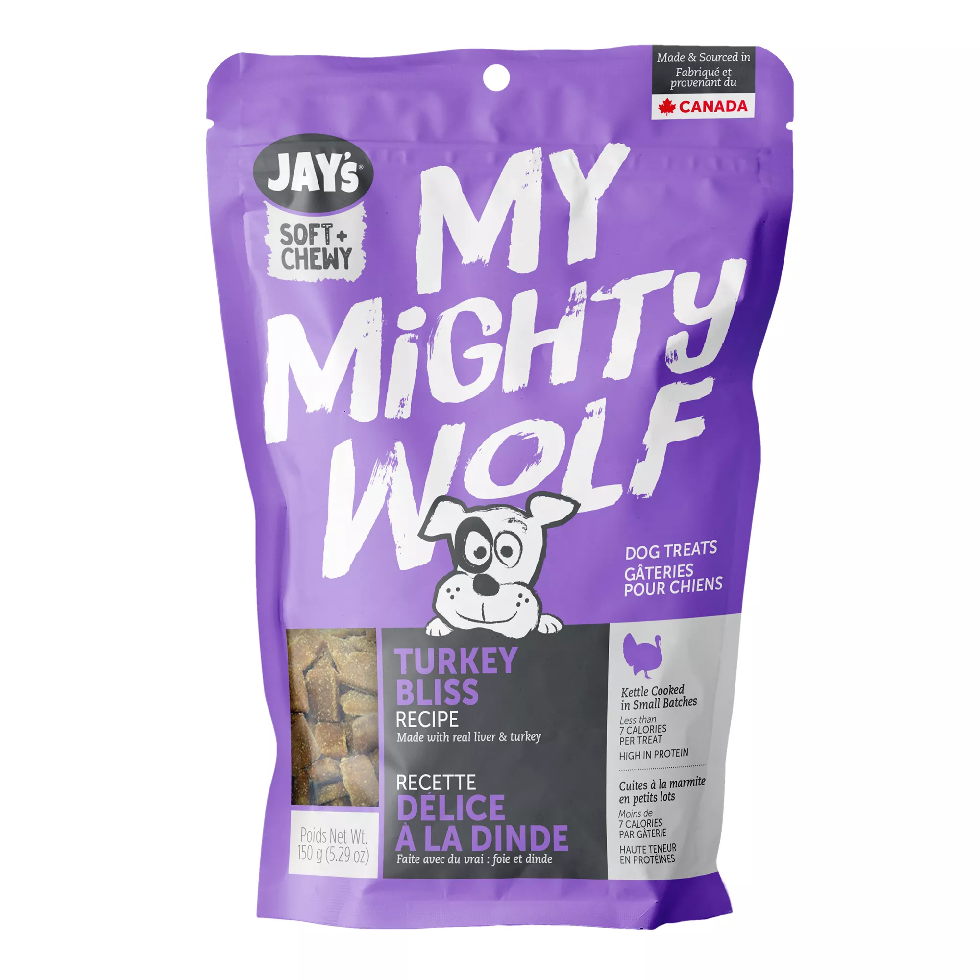 Waggers&trade;My Mighty Wolf Dog Treat - Natural, Grain Free, Turkey