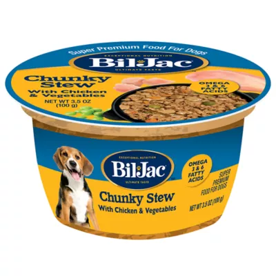 Product Bil-Jac® Chunky Stew Adult Wet Dog Food - Chicken & Vegetables, 3.5 oz