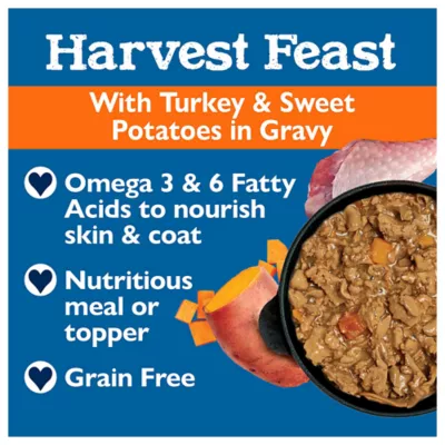 Product Bil-Jac® Harvest Feast Adult Wet Dog Food - Turkey & Sweet Potatoes in Gravy, 3.5 oz