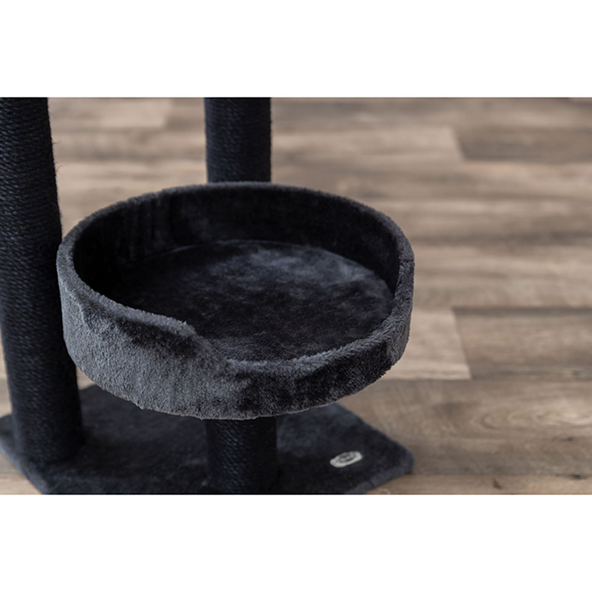 TRIXIE 24-in Isaba Cat Tree, Black & Gray - thumbnail 4