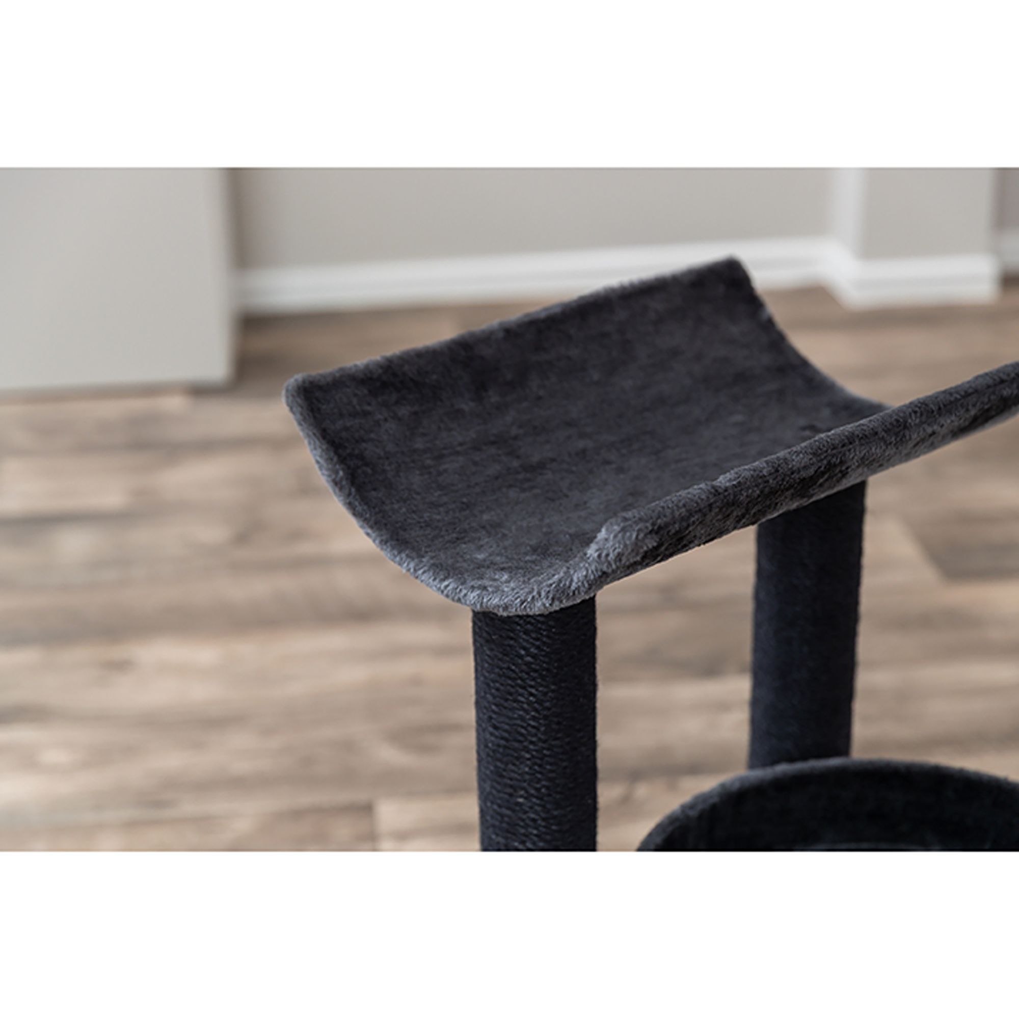 TRIXIE 24-in Isaba Cat Tree, Black & Gray - thumbnail 5