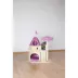  TRIXIE 35-in My Kitty Darling Castle Cat Tree, Purple & Beige image thumbnail 2