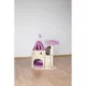 Product  TRIXIE 35-in My Kitty Darling Castle Cat Tree, Purple & Beige