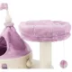 Product  TRIXIE 35-in My Kitty Darling Castle Cat Tree, Purple & Beige