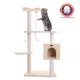 Product Armarkat 57-in Classic Faux Fur Real Wood Pet Kitten Play Activity Tree, Beige