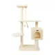 Product Armarkat 57-in Classic Faux Fur Real Wood Pet Kitten Play Activity Tree, Beige