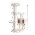 Armarkat 57-in Classic Faux Fur Real Wood Pet Kitten Play Activity Tree, Beige image thumbnail 6