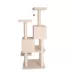 Armarkat 67-in Faux Fur Real Wood Cat Tower Perch Spacious Cat Cave House, Beige image thumbnail 6