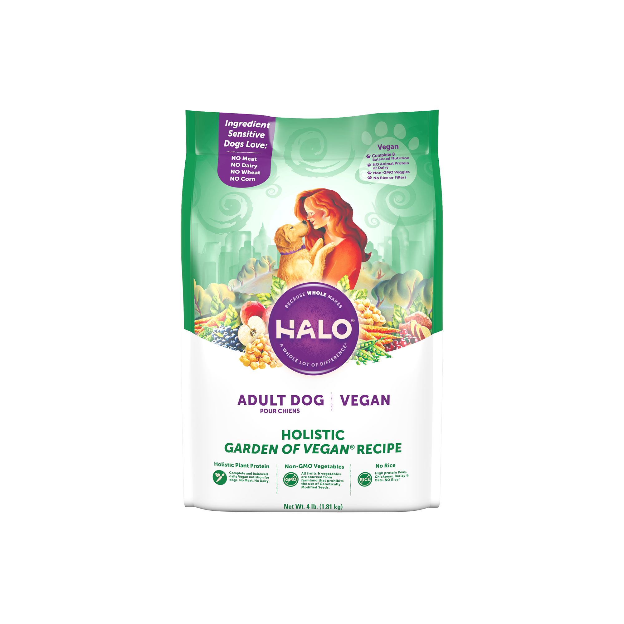 Halo holistic garden of vegan outlet adult dry dog food