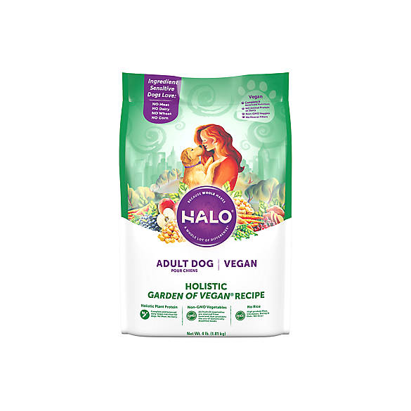 HALO® Vegan Adult Dog Food Natural, Holistic Garden of Vegan Recipe