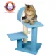 Product Armarkat 30-in Faux Fleece Real Wood Kitty Cat Hideout Bed, Sky Blue