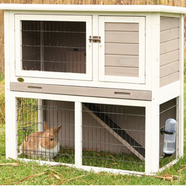 TRIXIE Sloped Roof Rabbit Hutch small pet Hutches PetSmart