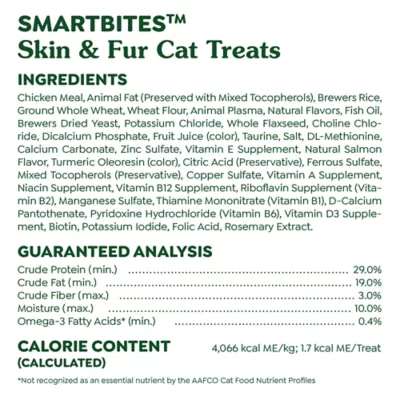 Product Greenies™ Feline Greenies SmartBites Skin & Fur Health Adult Cat Treats - Salmon