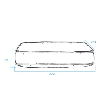 Carolina Pet Classic Canvas Rectangle Personalized Dog Bed - Image 3