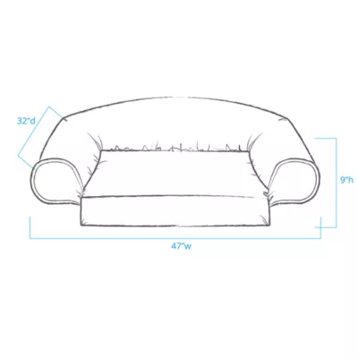 Product Carolina Pet Orthopedic Comfort Couch Personalized Dog Bed
