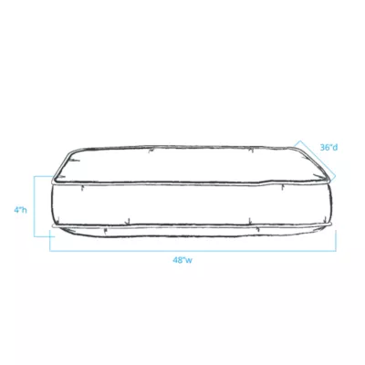 Product Carolina Pet Classic Canvas Rectangle Personalized Dog Bed