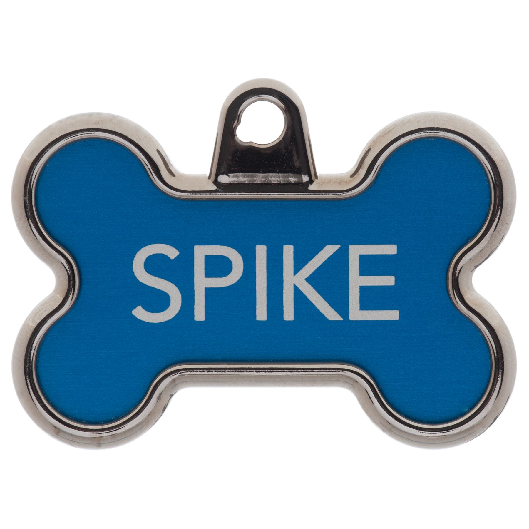 TagWorks Designer Collection Large Bone Personalized Pet ID Tag in Blue | PetSmart